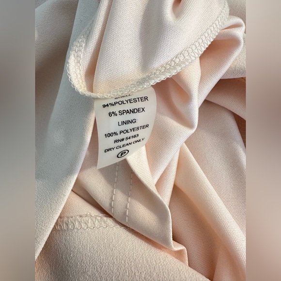 New CALVIN KLEIN Split Sleeve Sheath Dress Blossom Pale Pink Blush Wedding Work - Picture 14 of 15